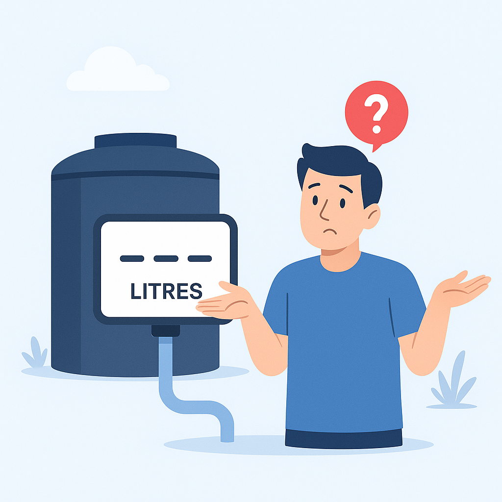 No Idea of Water Volume Left